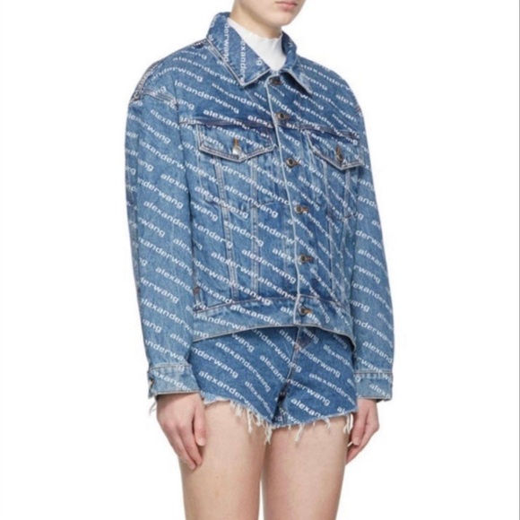 ALEXANDER WANG Blue denim Jacket Size M 
New 
MRSP $525 - Picture 9 of 11